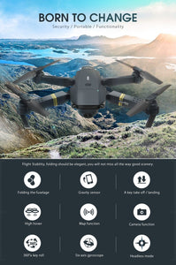 Eachine E58 WiFi FPV With Wide Angle HD 1080P/720P/480P Camera Hight Hold Mode Foldable Arm RC Quadcopter