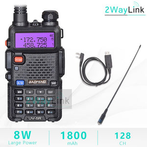 Upgrade 8W Baofeng UV-5R 8W Walkie Talkie 10 km uv5r walkie-talkie hunting Ham Radio 10KM Baofeng UV-9R UV-82 UV-8HX UV-XR uv 5r