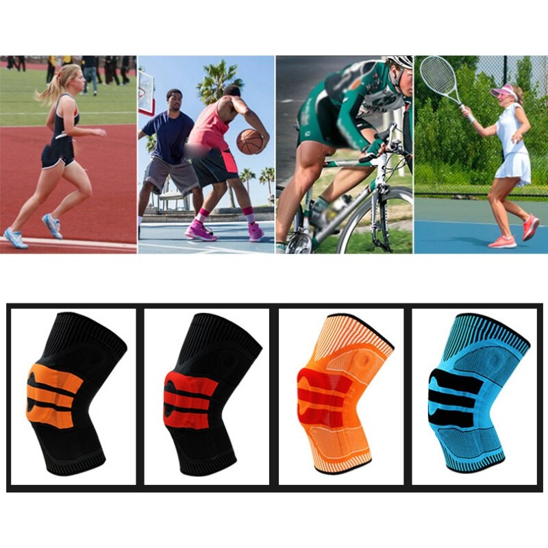 Outdoor Sports Knee Support Sleeve Basketball Running Support Protection Pad Cushion Basketball Compression Protection Leg