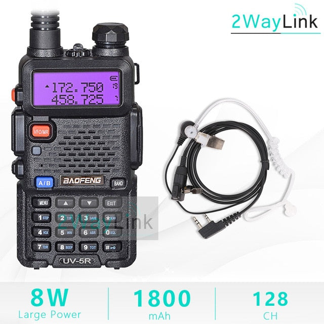 Upgrade 8W Baofeng UV-5R 8W Walkie Talkie 10 km uv5r walkie-talkie hunting Ham Radio 10KM Baofeng UV-9R UV-82 UV-8HX UV-XR uv 5r