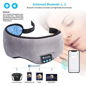 Wireless Stereo Bluetooth Earphone Sleep Eye Mask Phone Music Headset